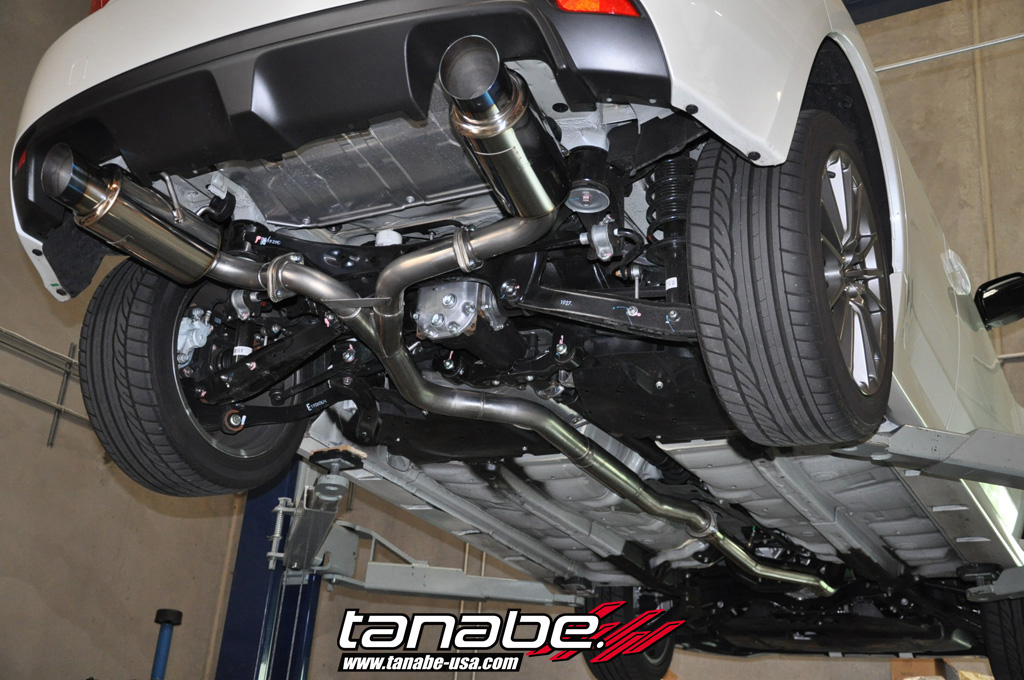 Tanabe USA R&D Blog | Concept G Blue Exhaust System for Impreza WRX Hatch